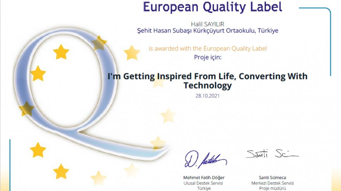 Etwinningte Büyük Başarı: Projelerimizden Avrupa Kalite Etiketi Kazandık